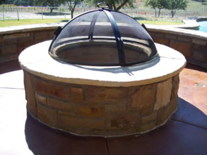 fire pit screen, fire pit top, fire pit cover, custom fire pit screen