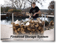 firewood storage, firewood rack, firewood